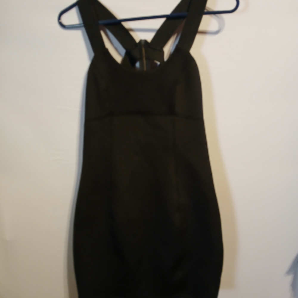 Mystic Black Backless Mini Dress Size Small Poly/Spandex